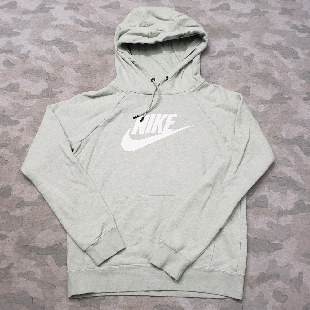 Nike Sweatshirt Womens XS Green Pullover Sportswear Essential Hoodie